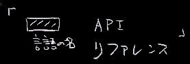 APIリファレンス
