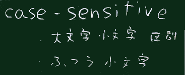 case-sensitive