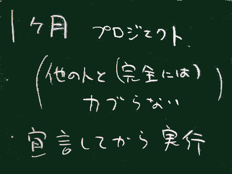 プロジェクトに向けて