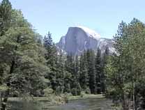 Halfdome from Yosemite River